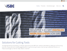 Tablet Screenshot of isbe.de